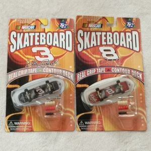 Collectible NASCAR Dale Earnhardt & Dale Jr. Finger Skateboards Sealed Packages